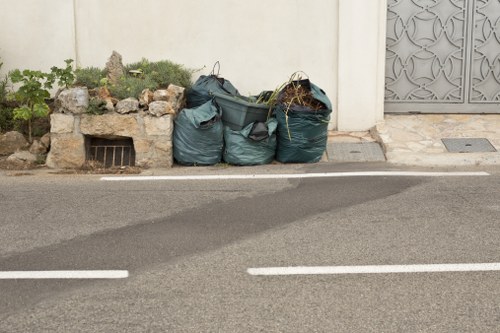 Commercial skip in Hampstead business area