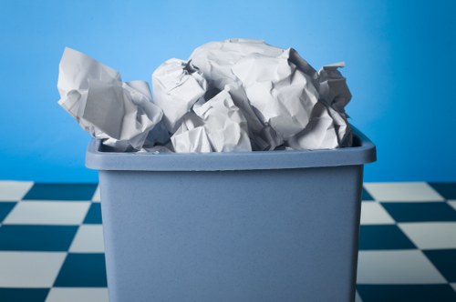 Waste removal process in action